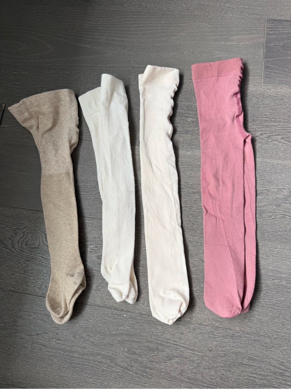 Tights Pink, Cream & Tan